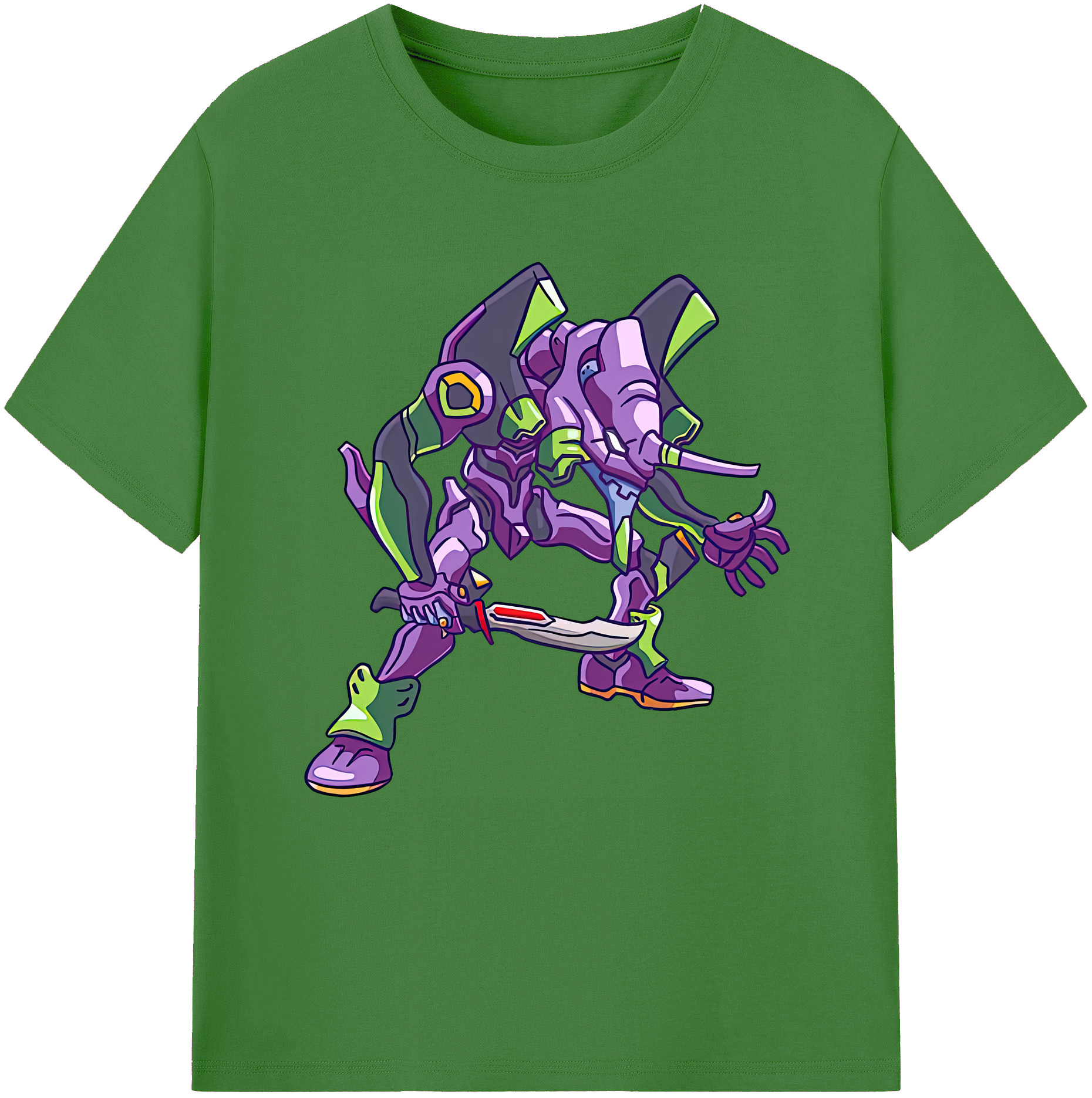 （画像用） EVA 新世紀エヴァンゲリオン レディースカジュアルプリントTシャツ（綿100％）